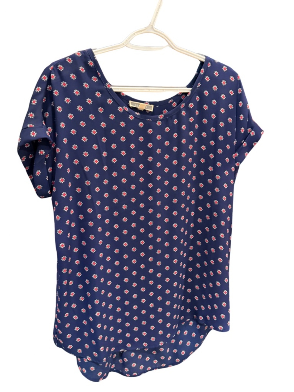 Pleione High Low Blouse Size Medium